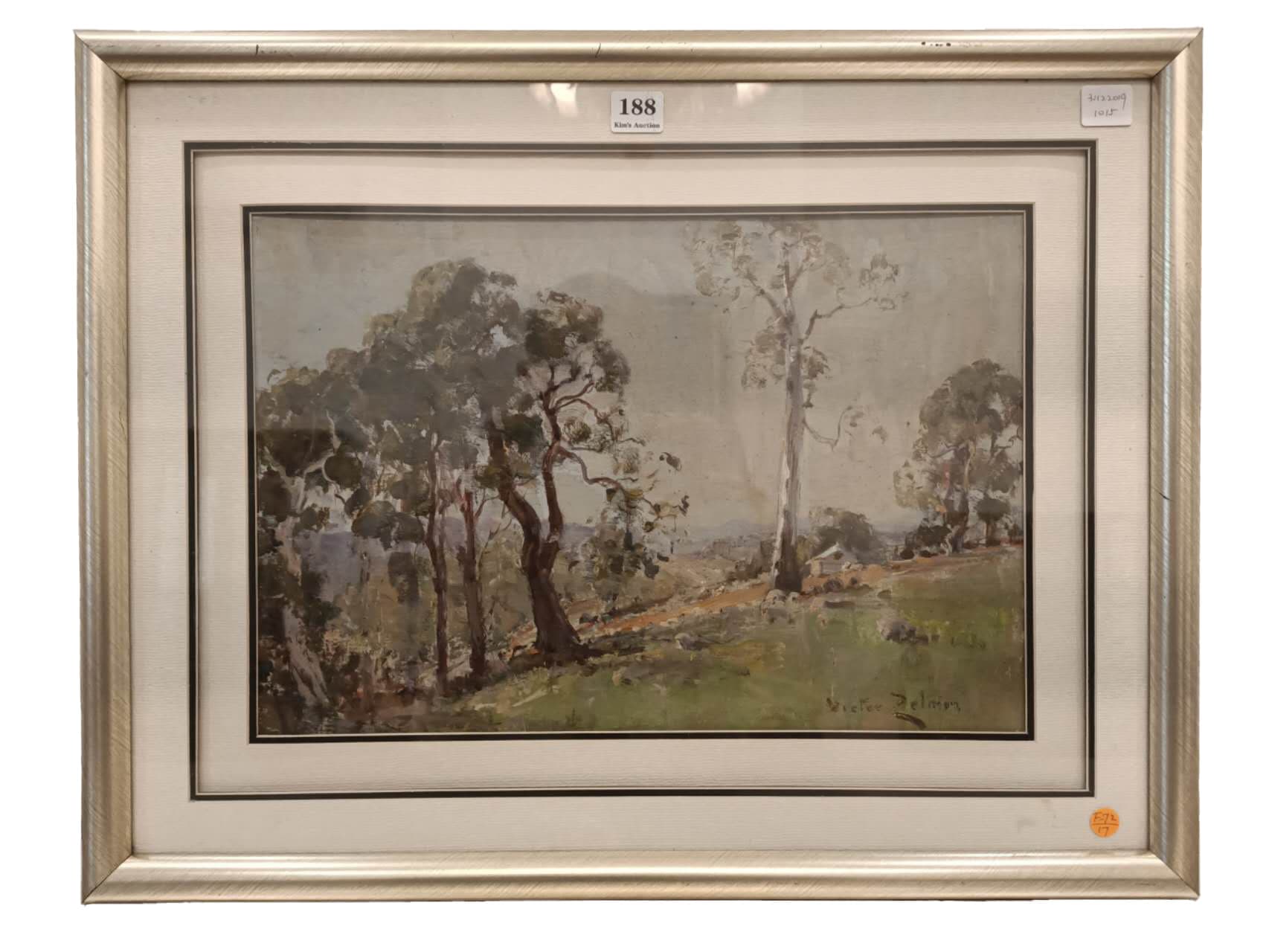 Victor Zelman (1877 - 1960) oil on board Hillside